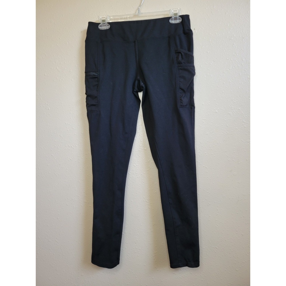 Carhartt Force Women's Black Ankle Fitted Leggings Mid Rise Pockets Stretch Sz S